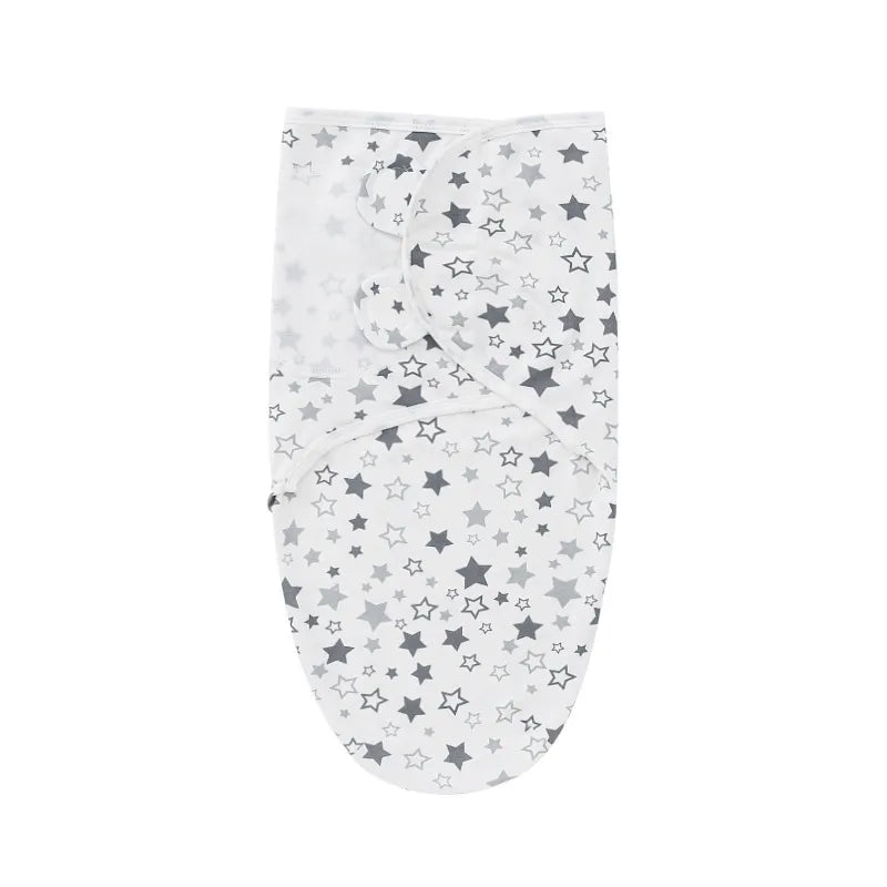 Gentle cotton baby swaddle and hat for newborns, promoting peaceful sleep