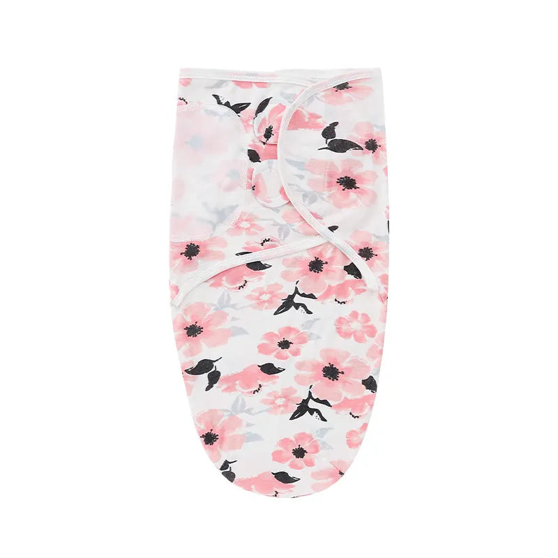 Breathable baby swaddle wrap with complementary hat, perfect for nursing times