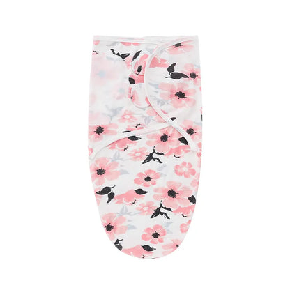 Breathable baby swaddle wrap with complementary hat, perfect for nursing times