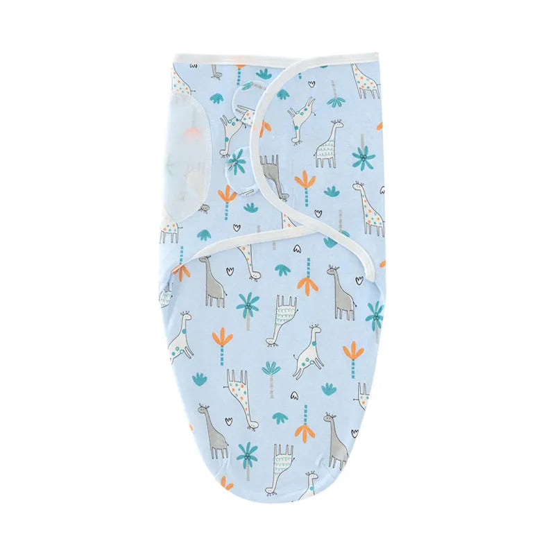 Adjustable infant swaddle and hat, ensuring a snug fit for your little one