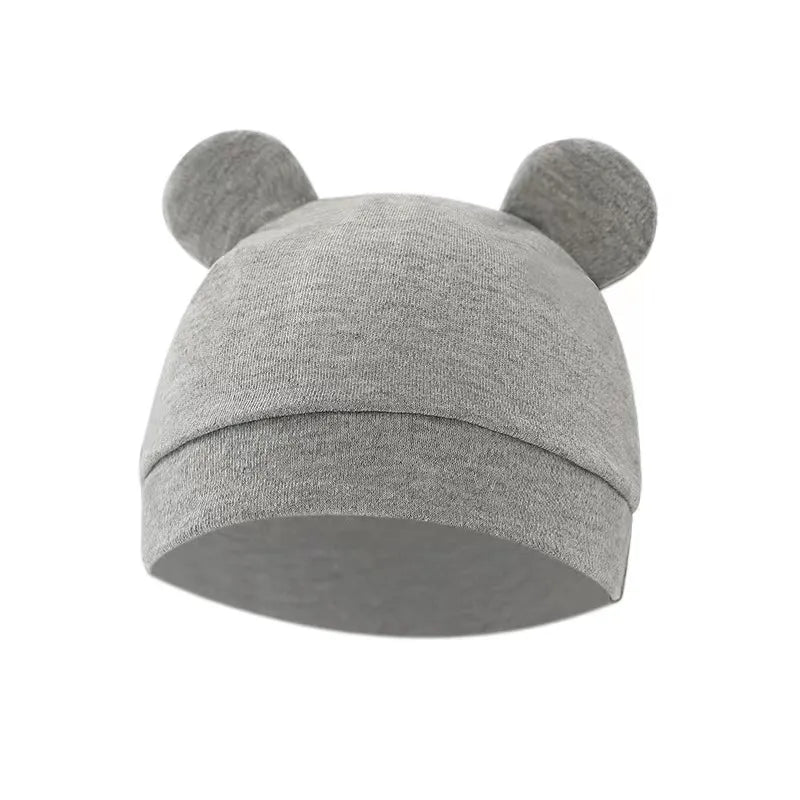 Pure cotton baby swaddle blanket and hat for newborns, enhancing sleep