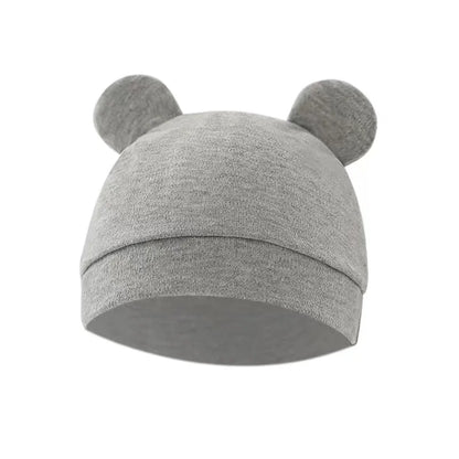 Pure cotton baby swaddle blanket and hat for newborns, enhancing sleep