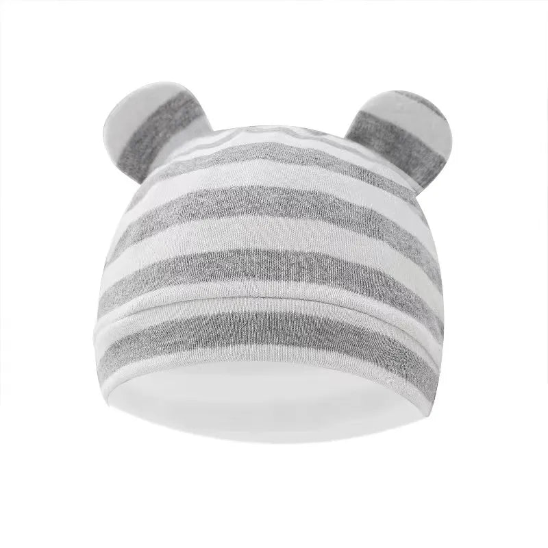 Stylish baby swaddle and hat set made from 100% breathable cotton