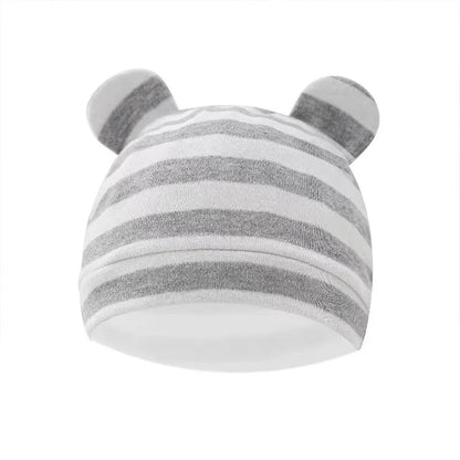 Stylish baby swaddle and hat set made from 100% breathable cotton