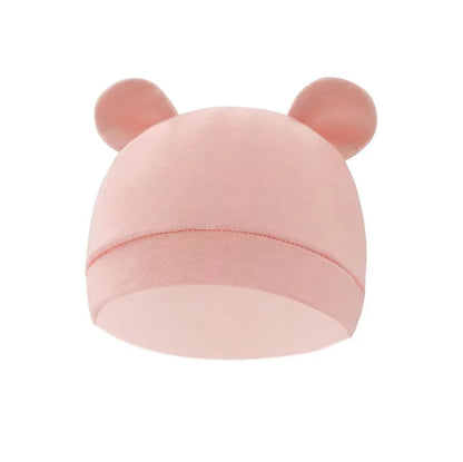 Cozy cotton newborn swaddle blanket and matching hat, essential baby item
