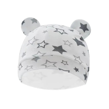 Unisex newborn swaddle blanket and matching beanie hat, ideal baby gift