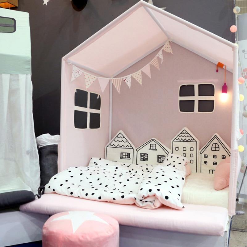 Toddler safety bed rail with unique house shape design, soft barrier, child protection for crib