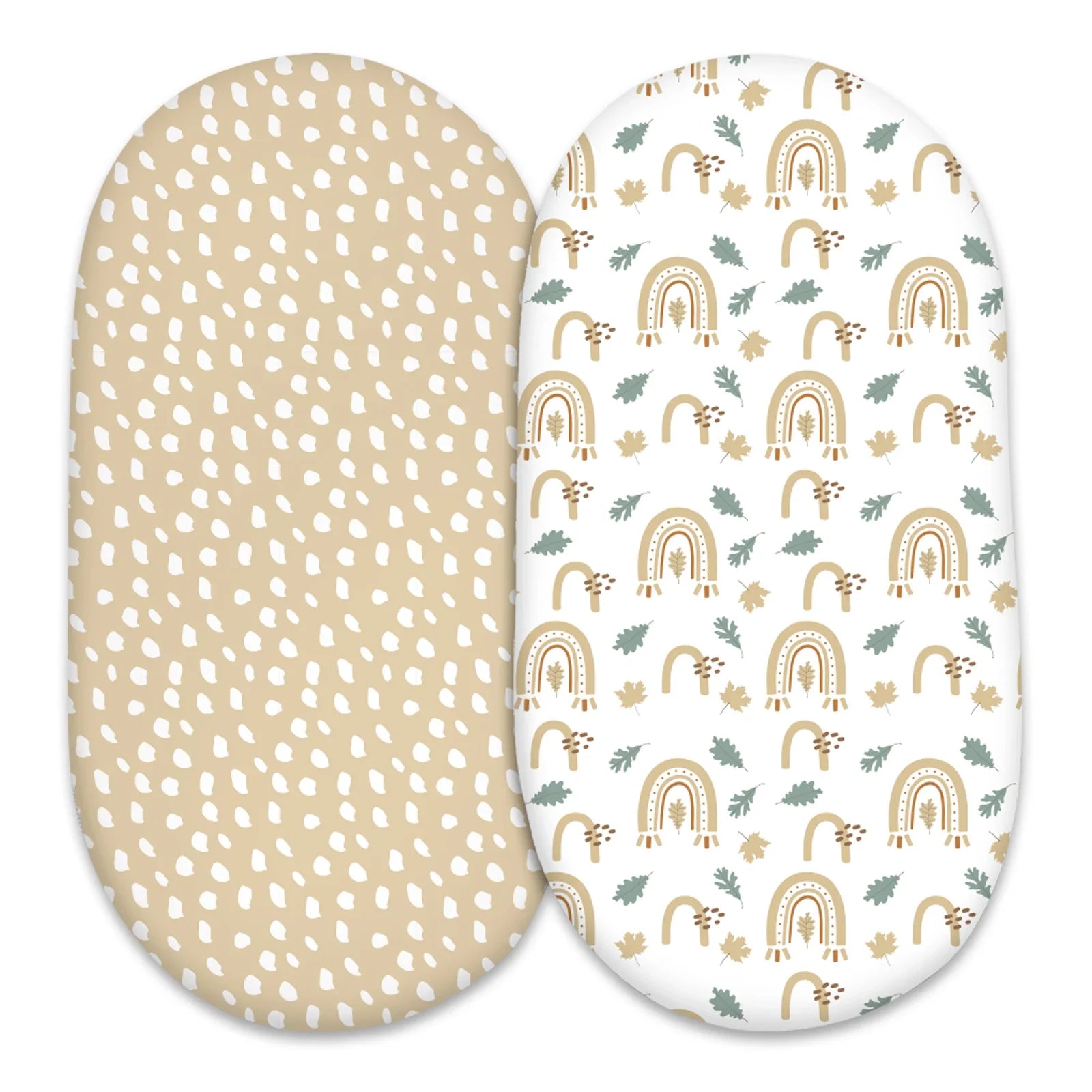 White microfiber bassinet sheet for baby, soft and snug, ideal for infant sleep, 2-pack.