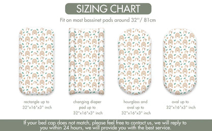 Newborn bassinet sheets, 2-pack, durable microfiber, essential for daily baby care.