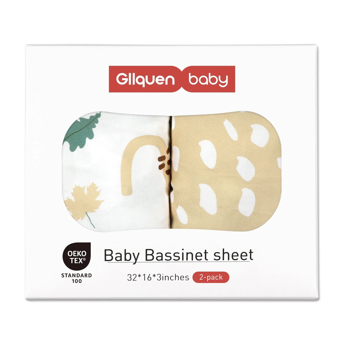 Stack of two white microfiber bassinet sheets, gentle for baby's skin, nursery essential.
