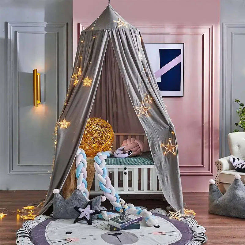 Unisex baby safety mosquito net bed canopy, easy to install in any nursery.