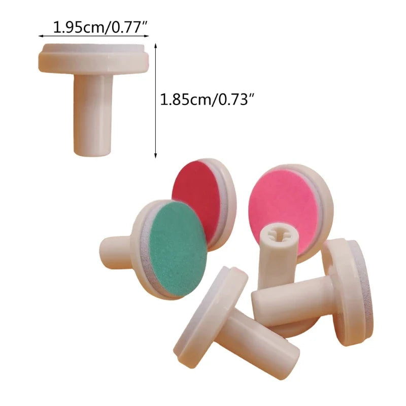 Various grit textures of electric baby nail trimmer replacement heads, child safety focused