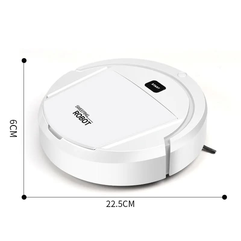 Effortless black smart robot vacuum ensures automated deep cleaning, making your home allergy-friendly and spotless.