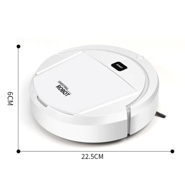Effortless black smart robot vacuum ensures automated deep cleaning, making your home allergy-friendly and spotless.