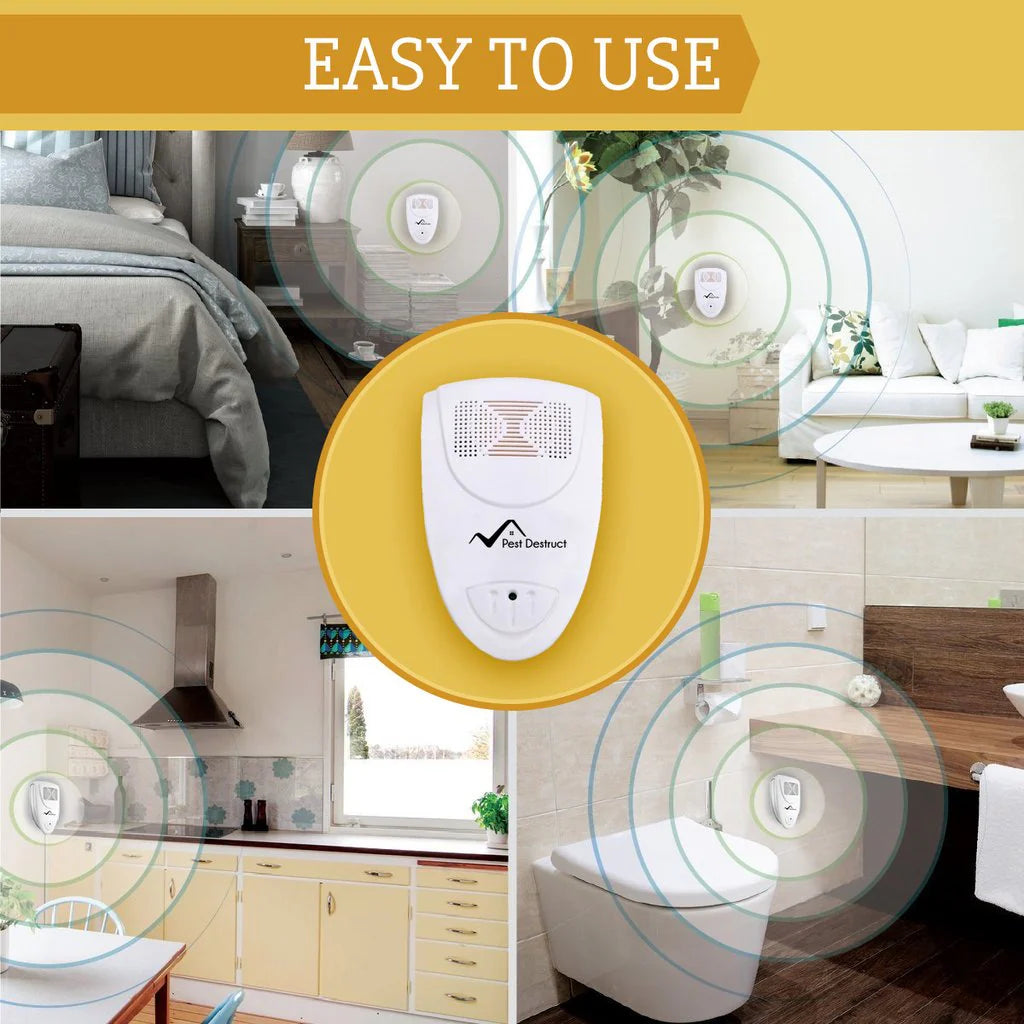 Electronic ultrasonic pest repellent, a silent home defense against mice, rats, and insects. Safe & pet friendly indoor solution.
