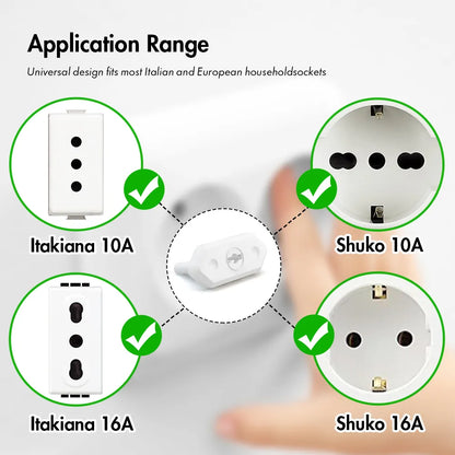 Universal safety plug covers, designed for easy installation and secure baby proofing of outlets.