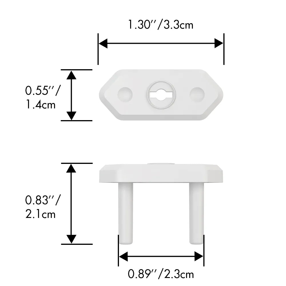 Assortment of universal safety outlet plug covers, ready for child proofing multiple sockets.