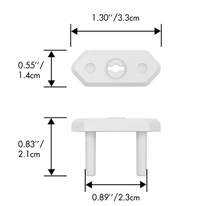 Assortment of universal safety outlet plug covers, ready for child proofing multiple sockets.