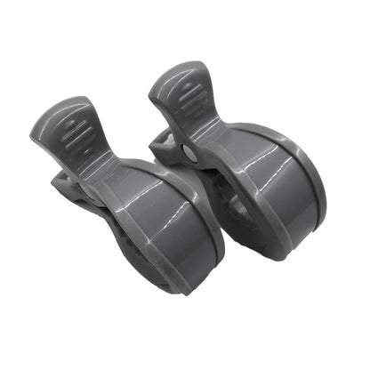 Universal white stroller clips, multi-purpose accessory for blankets, toys & bags