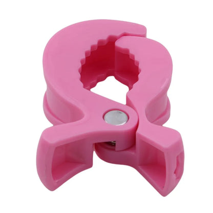 White alligator clip design stroller hooks, set of 2, for various baby items