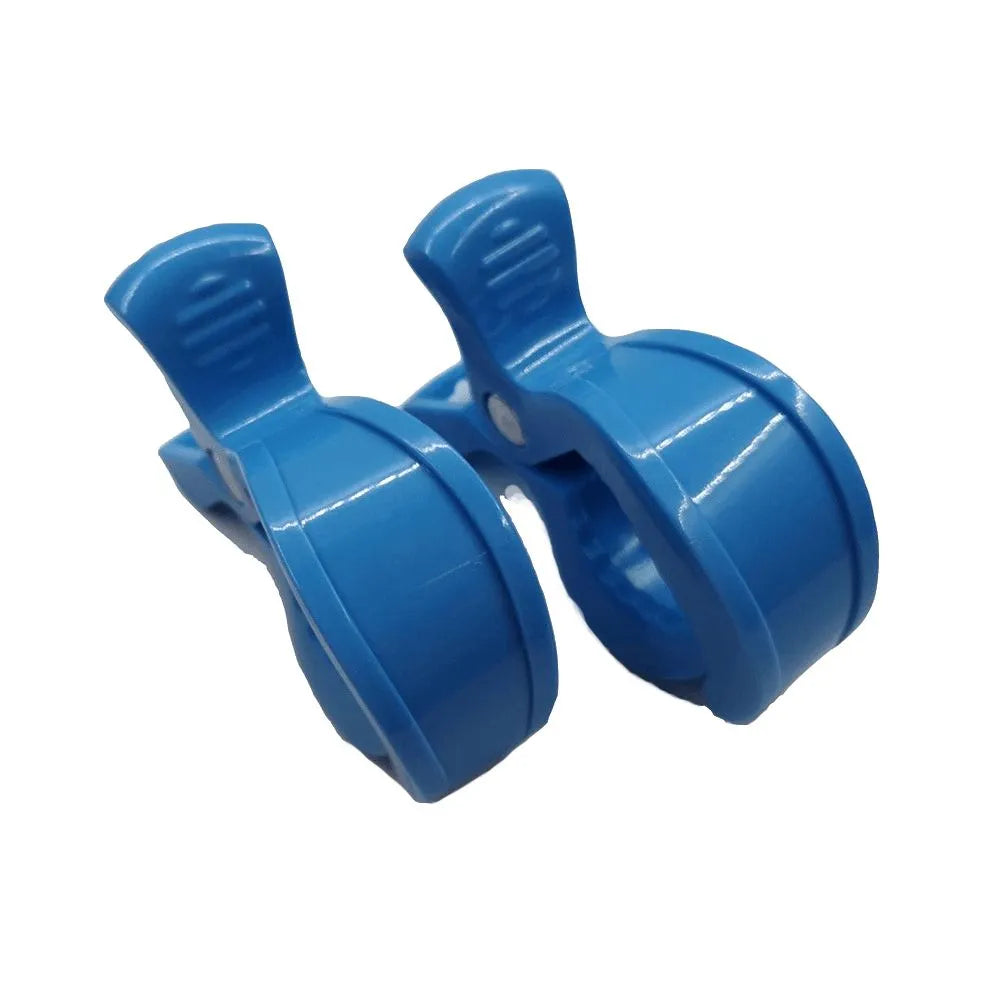 Stroller clip hooks with strong grip, designed for baby blankets and toys, white
