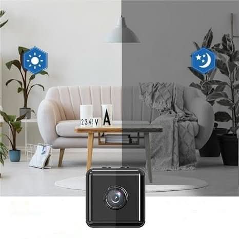 High-definition 1080P wireless mini security camera for comprehensive indoor home surveillance with app control.