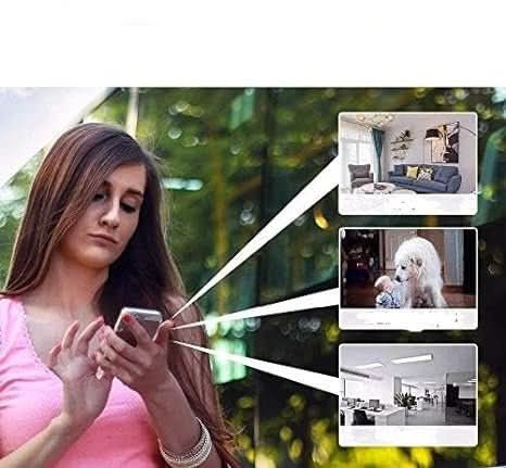 Sleek 1080P mini wireless camera, designed for unobtrusive home security and easy smartphone remote access.