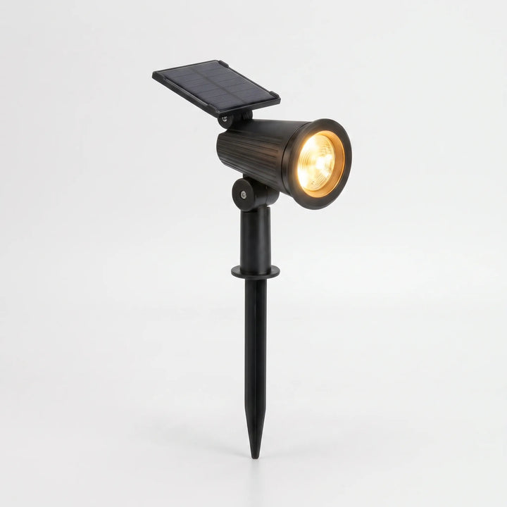 Landscape solar spotlights, adjustable & wireless, perfect for garden & pathway illumination.