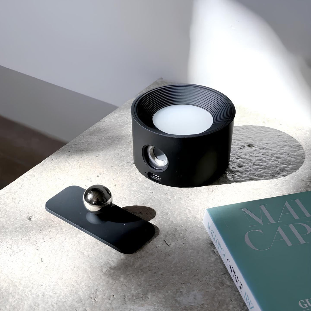 Modern LumoFlex rechargeable LED wall lamp, wireless and dimmable for flexible home decor.