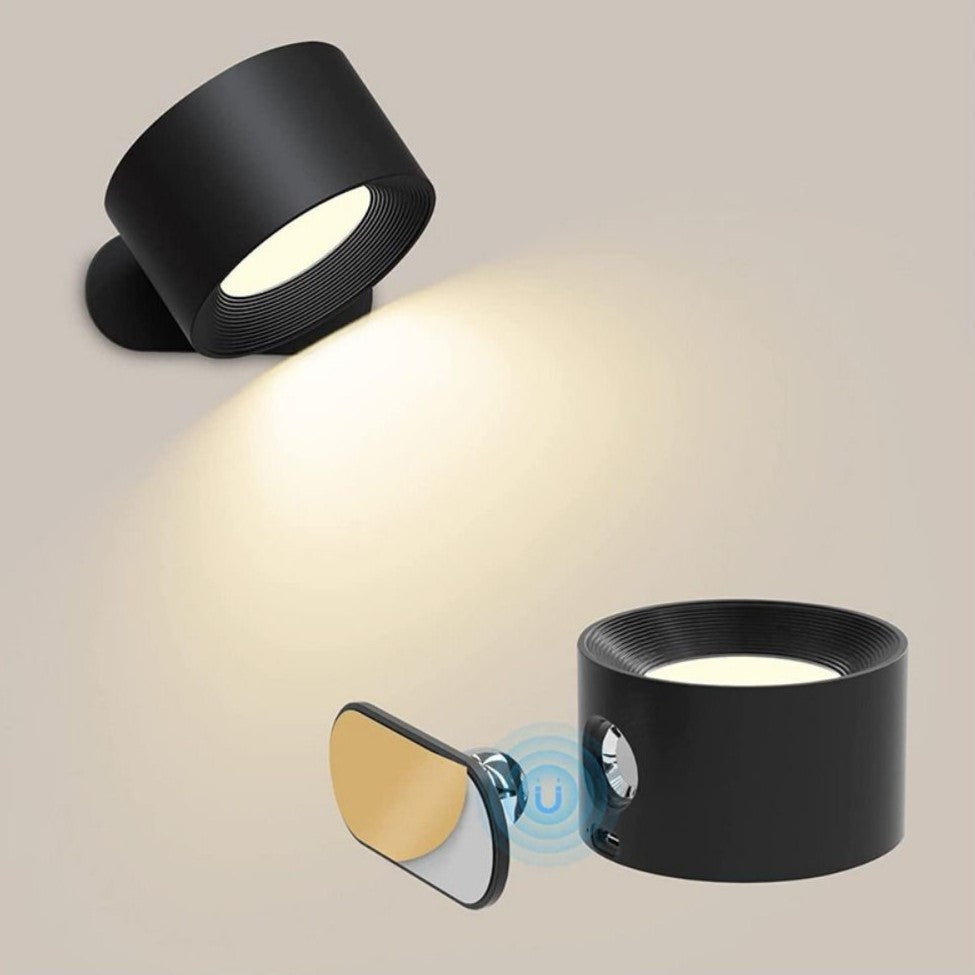 Magnetic LumoFlex wireless LED lamp, dimmable light for easy, tool-free wall lighting.