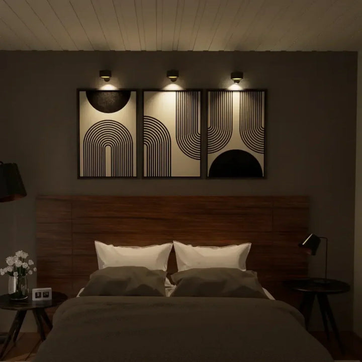 LumoFlex wireless rechargeable wall lamp, adjustable LED light for reading & accent lighting.