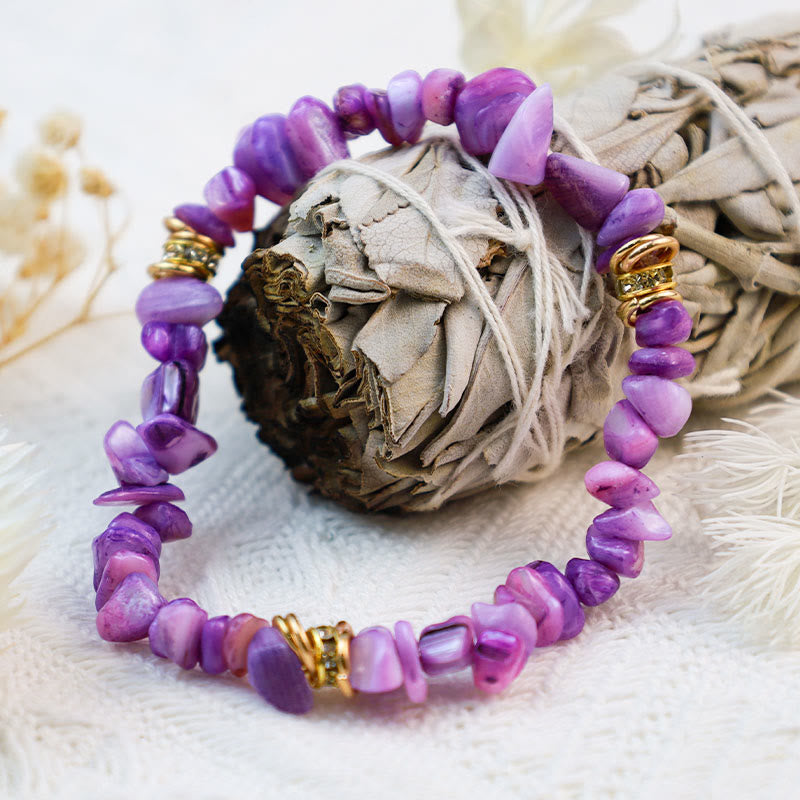 Women's elegant crystal bead bracelet, natural gemstone, adjustable, spiritual.