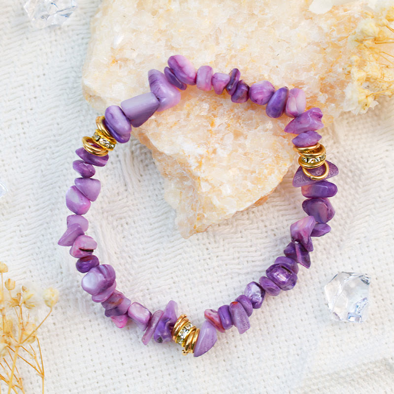 Adjustable women's natural stone bracelet, multi-color crystal beads, fashion.