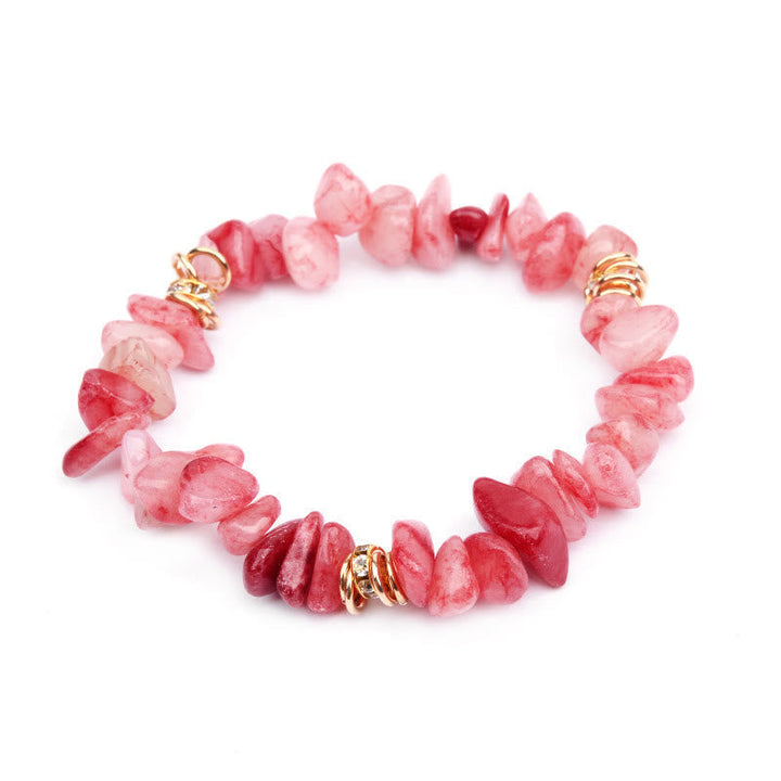 Natural stone adjustable bracelet, women's crystal beads, perfect for any outfit.