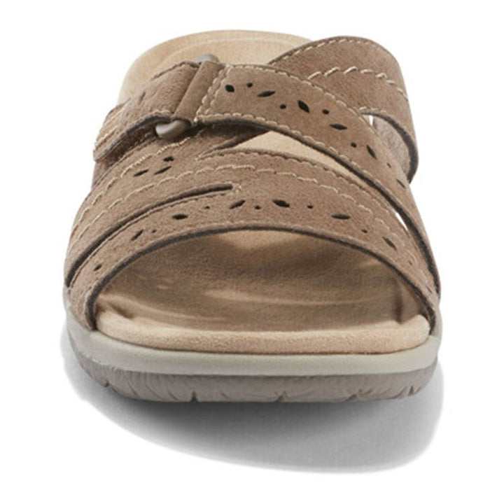 Comfortable women's orthopedic walking sandals with arch support, ideal for summer activities.