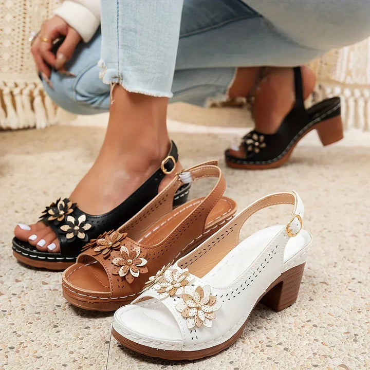 Women's pink adjustable strap comfort sandals, offering ultimate comfort for summer strolls.