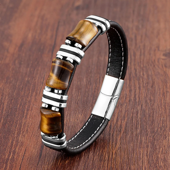 Natural tiger's eye spiritual gemstone bracelet, a powerful & elegant women's jewelry piece, adjustable style.