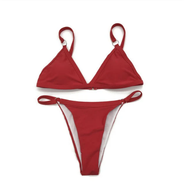 Women's comfortable Alani sustainable bikini with adjustable straps, a stylish choice for any summer day.