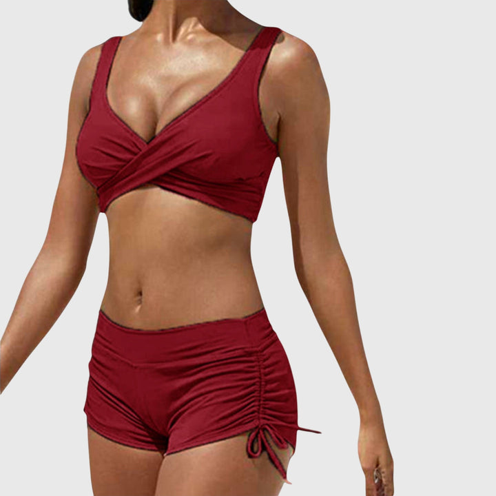 Stylish multi-color bikini set for women, featuring a comfortable and supportive design for all summer adventures.