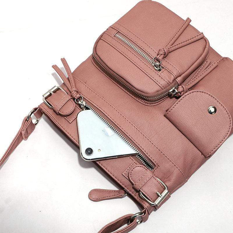 Fashionable anti-theft shoulder bag for women, featuring durable fabric & modern, practical design.