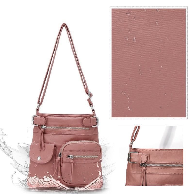 Practical women's daily travel bag, anti-theft features, lightweight & comfortable for all-day wear.