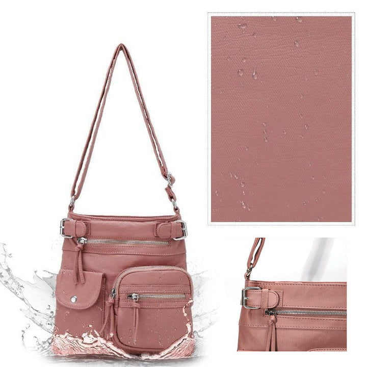 Practical women's daily travel bag, anti-theft features, lightweight & comfortable for all-day wear.