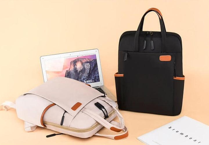 Functional anti-theft women's backpack, comfortable straps, ideal for all-day wear.