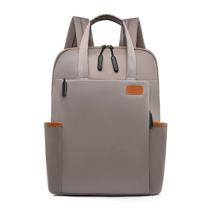 Durable anti-theft backpack for women, water-resistant, ideal for school, work & travel adventures.