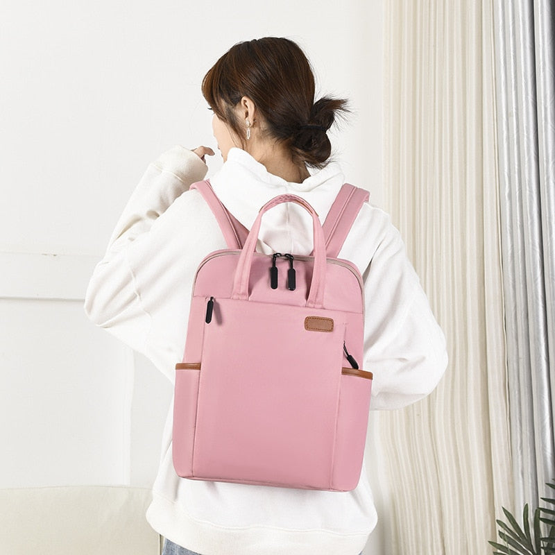 Stylish women's anti-theft daypack, Oxford fabric, perfect for urban travel & daily use.