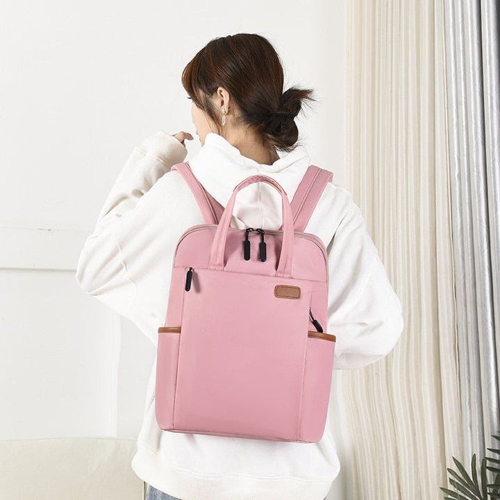 Stylish women's anti-theft daypack, Oxford fabric, perfect for urban travel & daily use.