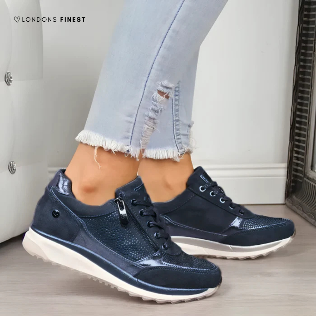 Stylish women's comfort shoes, ideal for walking, with superior arch support & lightweight design.