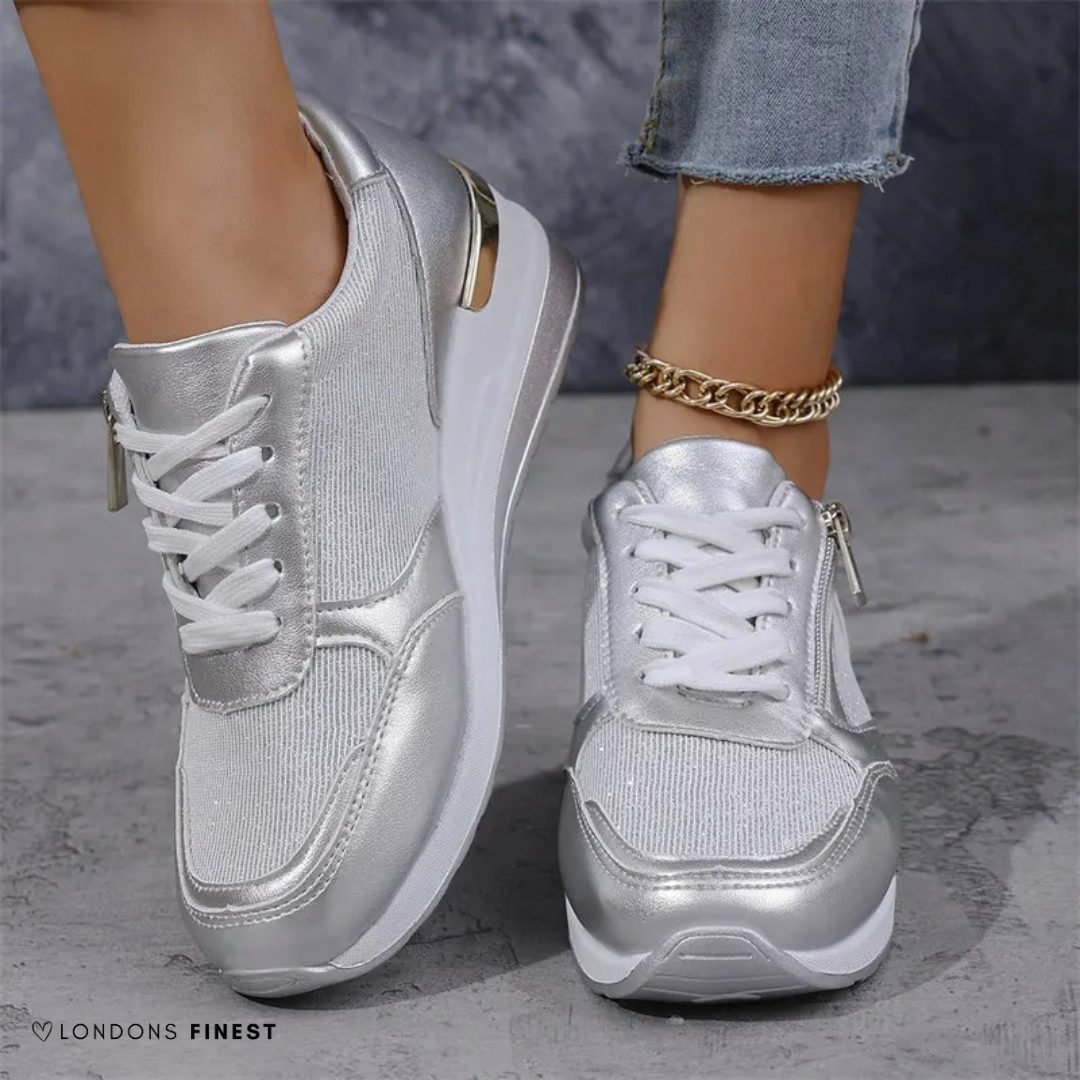 Lightweight women's sneakers with arch support & cushioning, ideal for versatile everyday casual wear.