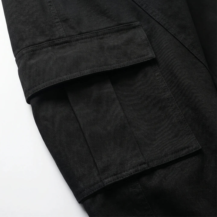 Stylish women's wide-leg baggy pants with a relaxed fit, embodying vintage streetwear fashion.