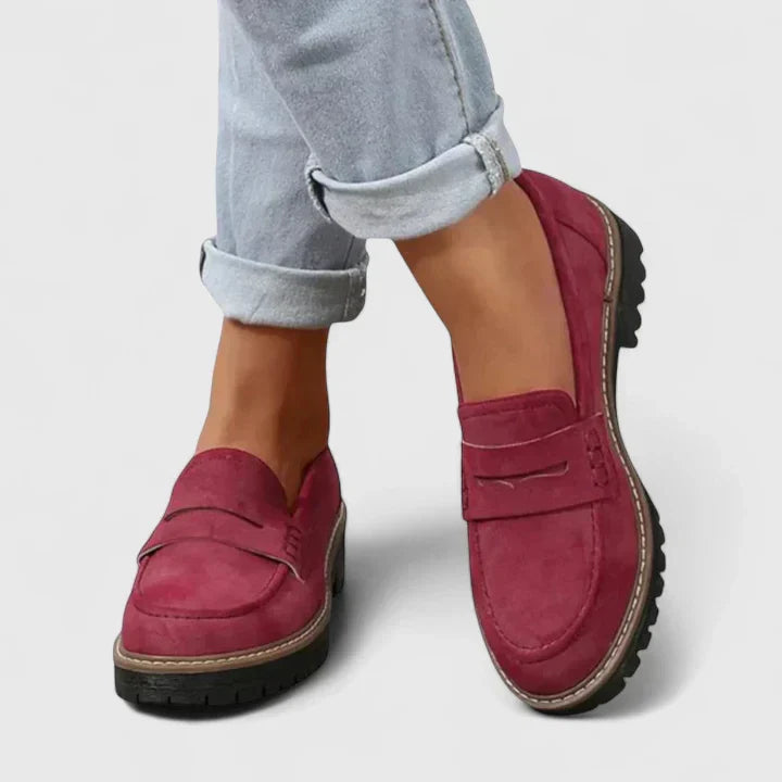 Women's versatile chunky lug-sole platform loafers, essential comfortable footwear for fall fashion.